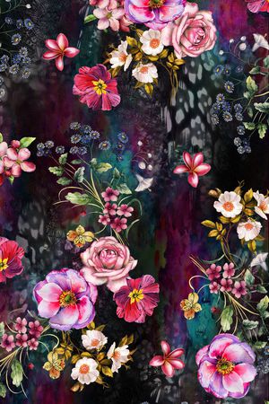 绿植树叶印花华亿平台图片