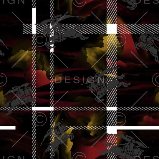 格子印花华亿平台图片