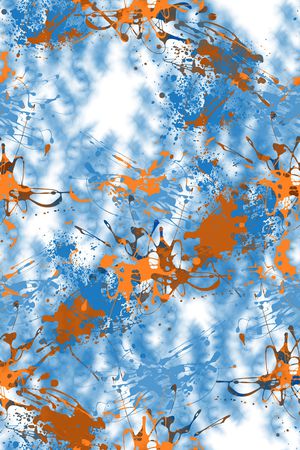 抽象男装印花华亿平台图片