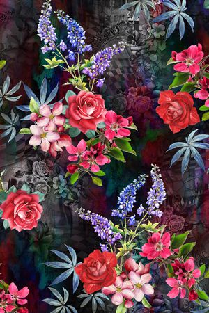 绿植树叶印花华亿平台图片