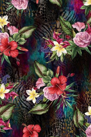 绿植树叶印花华亿平台图片