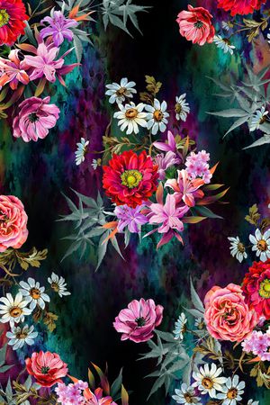 绿植树叶印花华亿平台图片