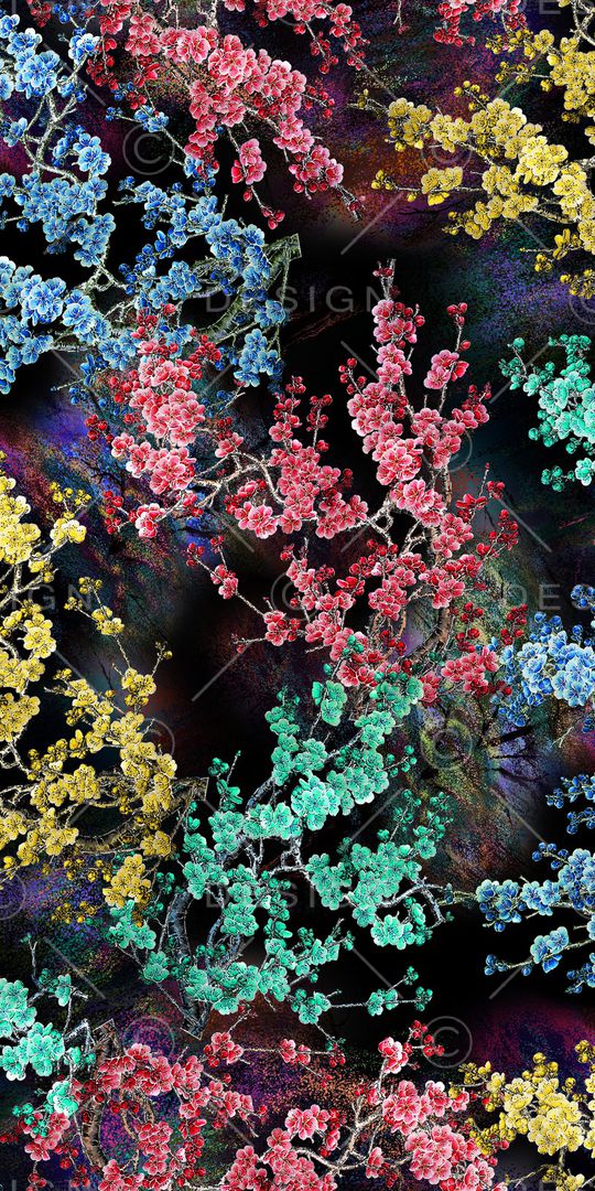 绿植树叶印花华亿平台图片