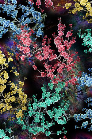 绿植树叶印花华亿平台图片