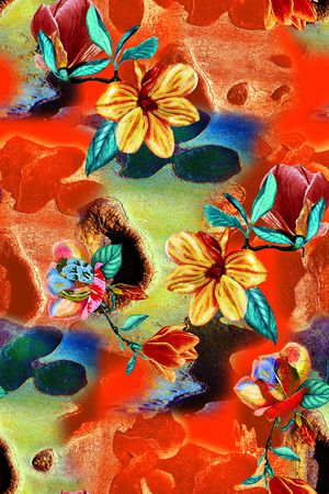 油画华亿平台印花华亿平台图片