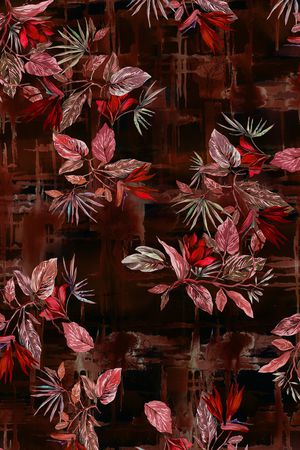 绿植树叶印花华亿平台图片