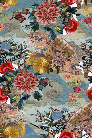 中国风华亿平台印花华亿平台图片