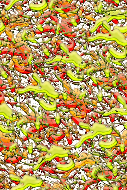 抽象男装印花华亿平台图片