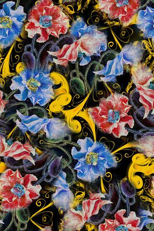 旗袍印花华亿平台图片