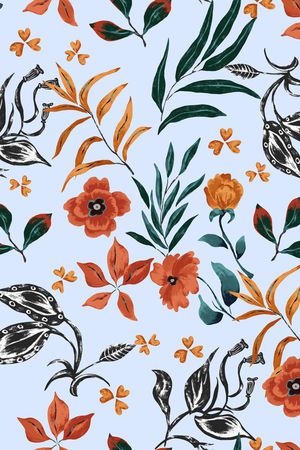 绿植树叶印花华亿平台图片