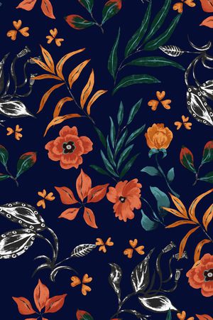 绿植树叶印花华亿平台图片