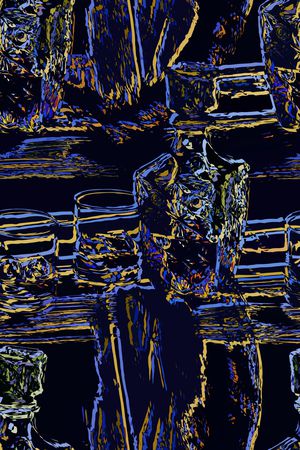 线条印花华亿平台图片