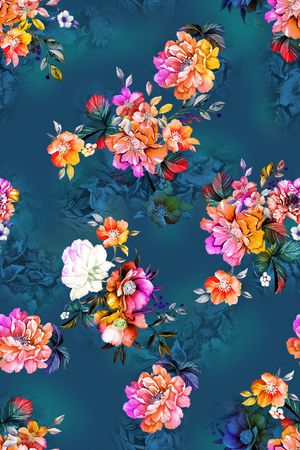 复古印花华亿平台图片