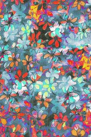 花卉印花华亿平台图片