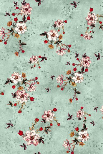 绿植树叶印花华亿平台图片