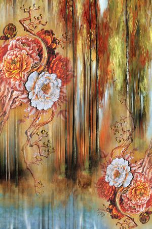 女装定位花印花华亿平台图片