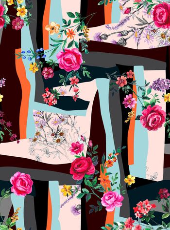 几何印花华亿平台图片