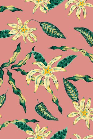 绿植树叶印花华亿平台图片