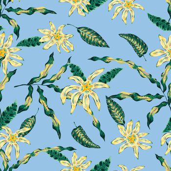 绿植树叶印花华亿平台图片