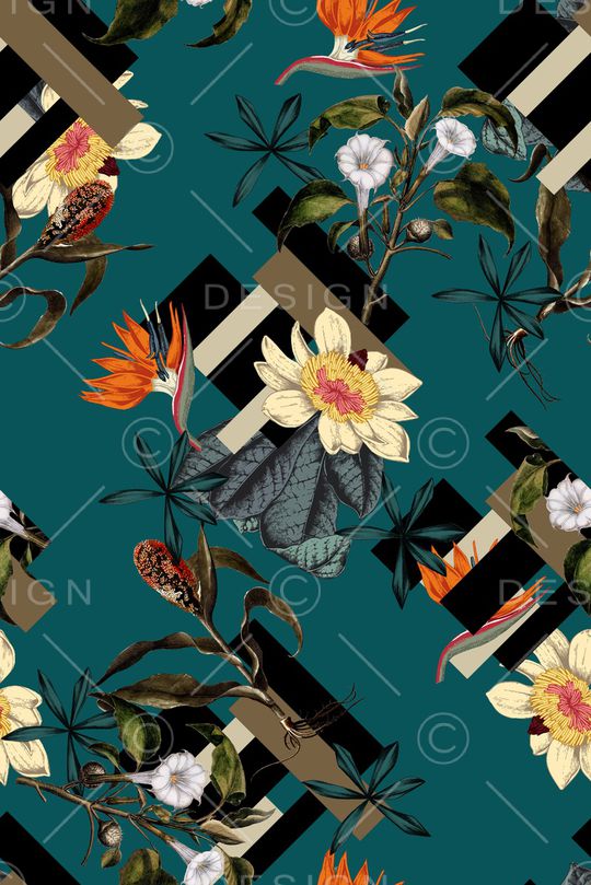 几何印花华亿平台图片