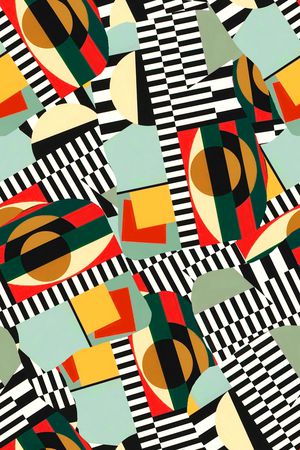 几何印花华亿平台图片