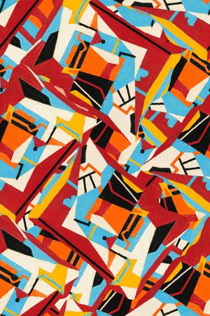 几何印花华亿平台图片