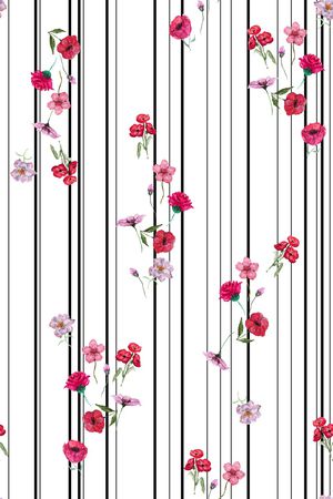 黑白条纹印花华亿平台图片