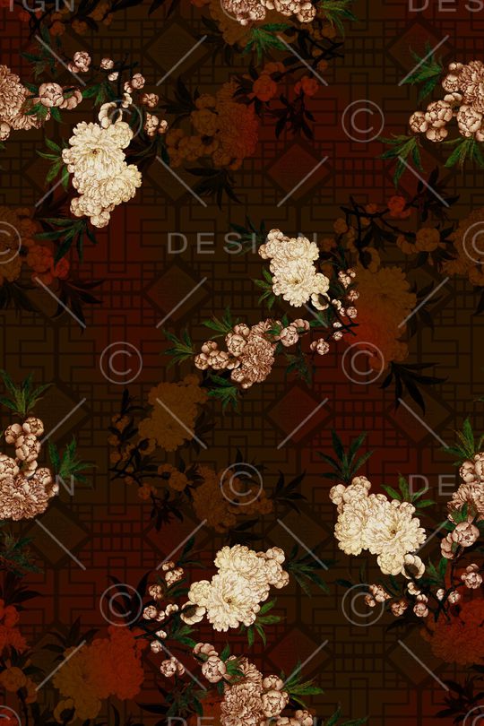 旗袍印花华亿平台图片