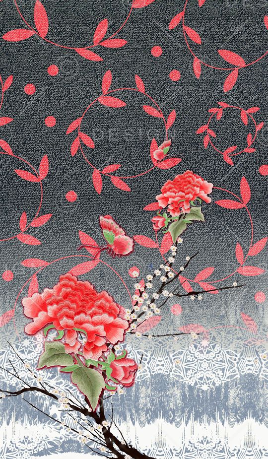 女装定位花印花华亿平台图片