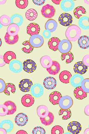 甜甜圈印花华亿平台图片