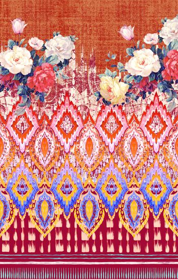 女装定位花印花华亿平台图片