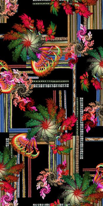 几何印花华亿平台图片