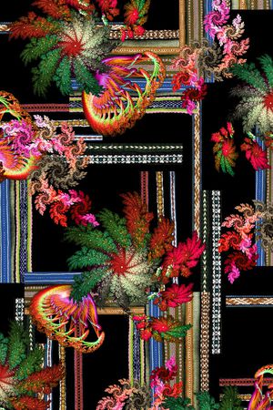 几何印花华亿平台图片