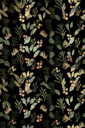 绿植树叶印花华亿平台图片