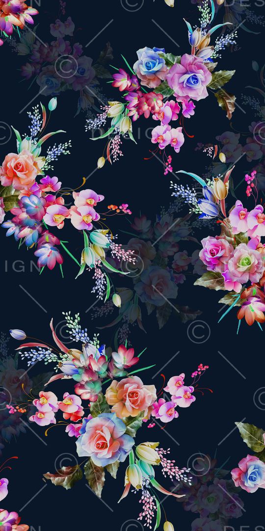 花卉印花华亿平台图片