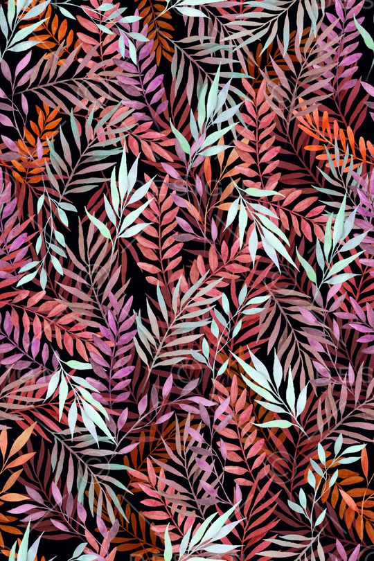 绿植树叶印花华亿平台图片