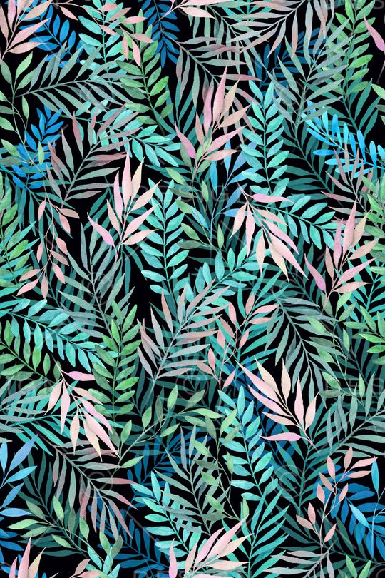 绿植树叶印花华亿平台图片