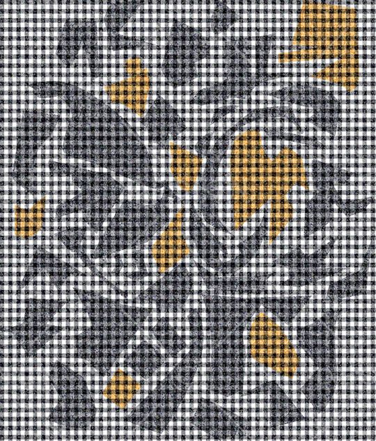 格子印花华亿平台图片