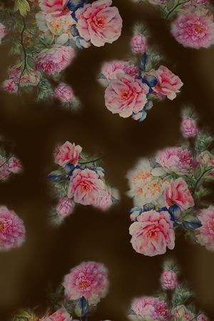 旗袍印花华亿平台图片