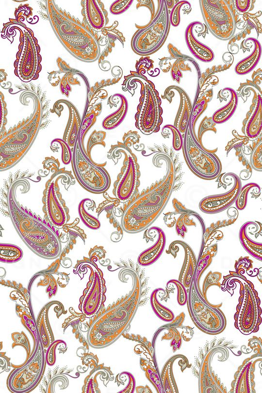 佩斯利印花华亿平台图片