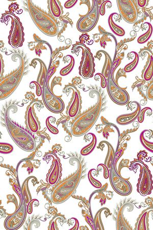 佩斯利印花华亿平台图片