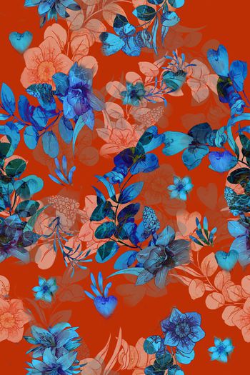 1338674-红底混色