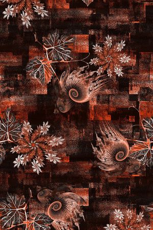 绿植树叶印花华亿平台图片