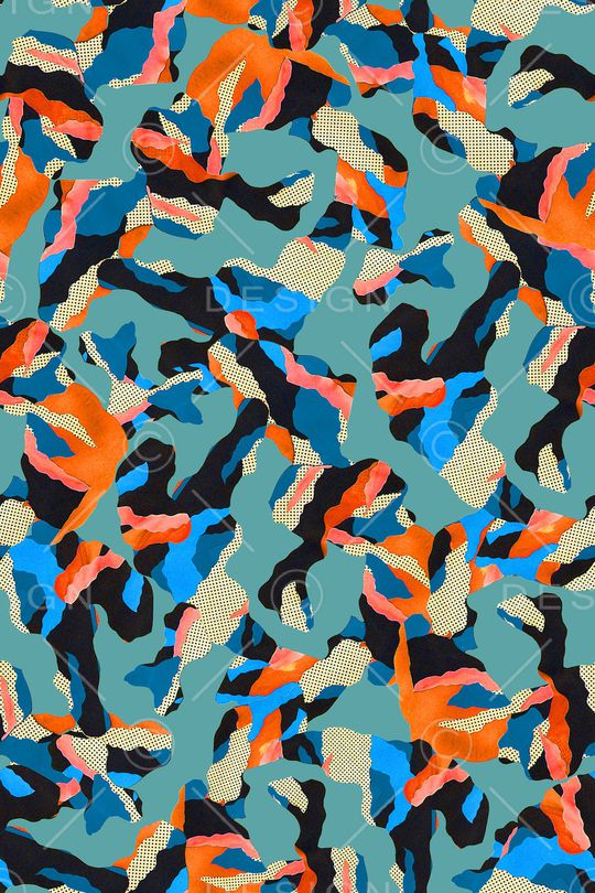 几何印花华亿平台图片