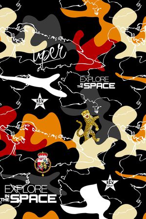 线条画印花华亿平台图片