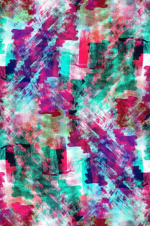 抽象男装印花华亿平台图片