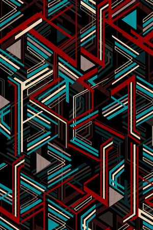 线条印花华亿平台图片