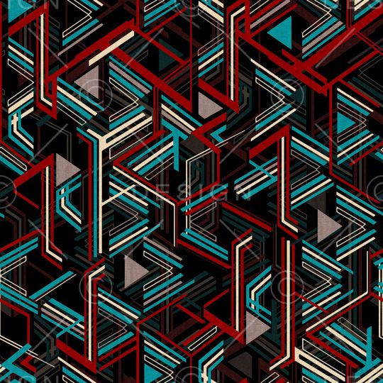 线条印花华亿平台图片