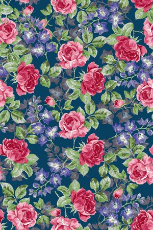 花卉印花华亿平台图片