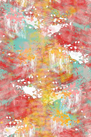 抽象男装印花华亿平台图片